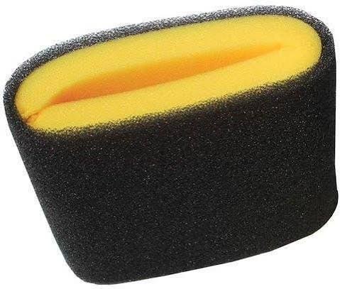 Dual-density black and yellow foam air filter element